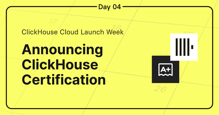 The First Official ClickHouse Certification