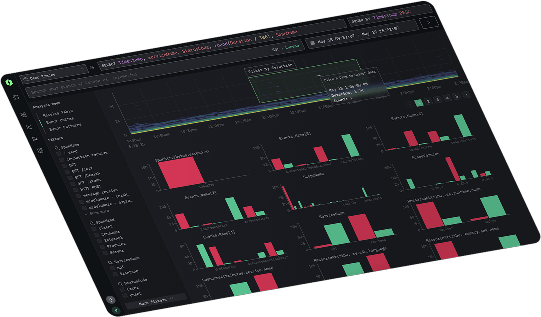 HyperDX Dashboard