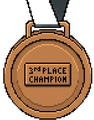 2nd runner up medal
