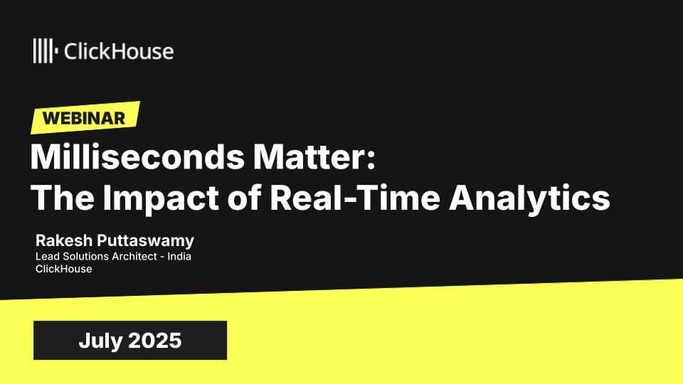 Milliseconds Matter: Best Practices for Real-Time Analytics