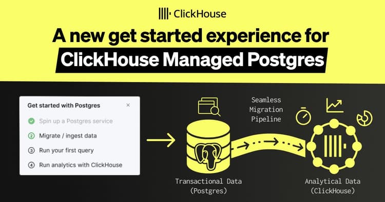 clickhouse managed postgres get started