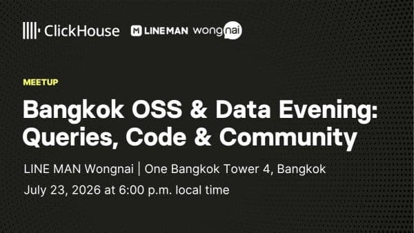 Bangkok OSS & Data Evening: Queries, Code & Community