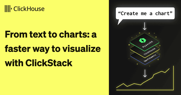 clickstack text to chart