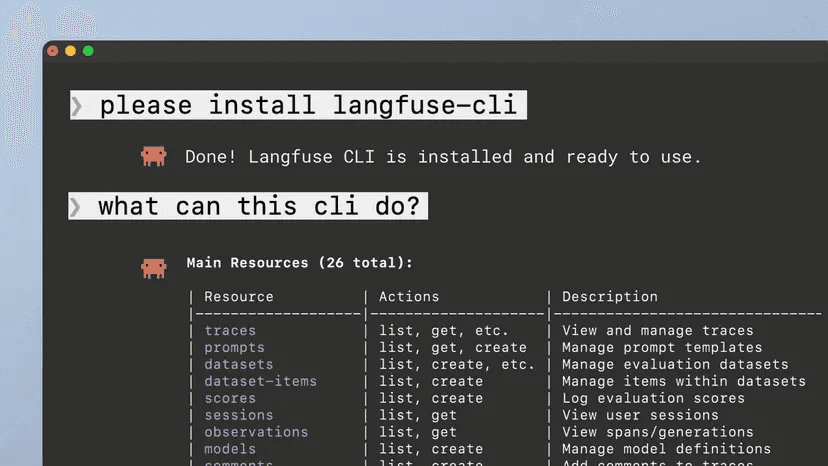 Langfuse CLIの概要
