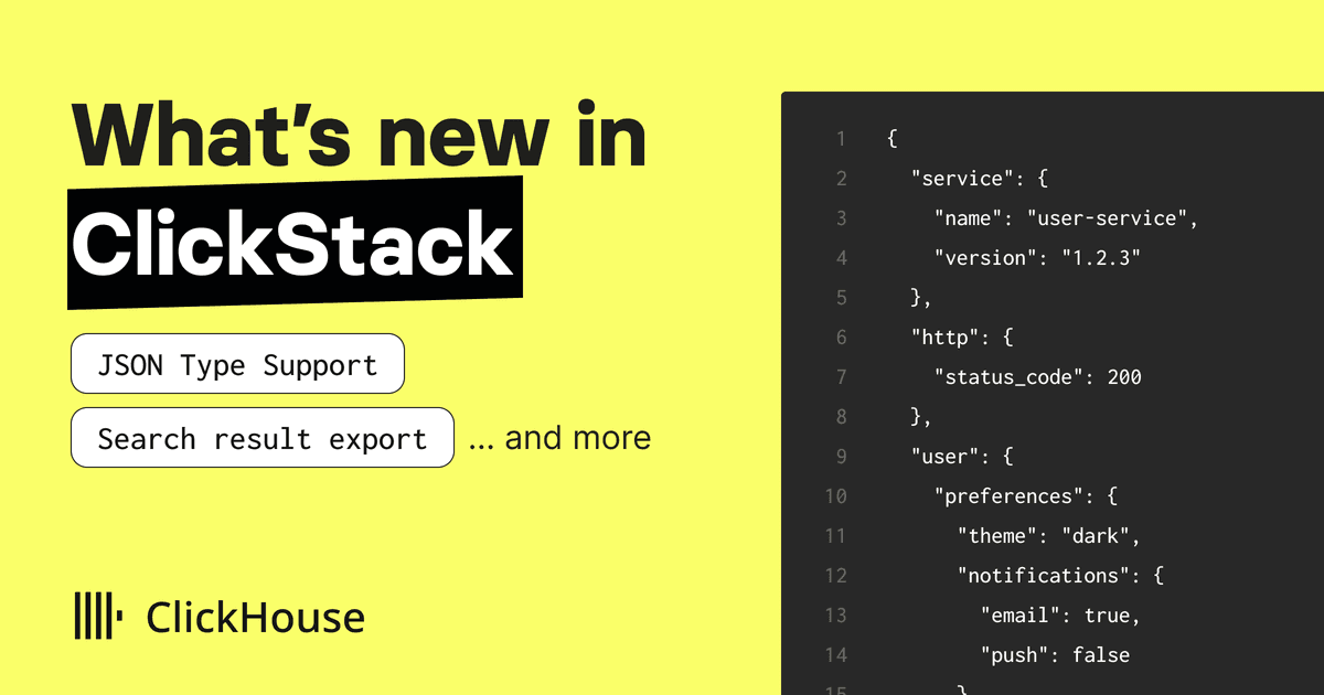 Click House Clickstack What's new in ClickStack. July '25. | ClickHouse