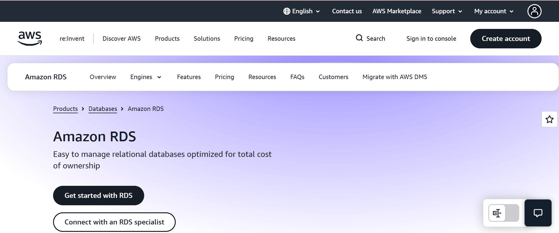 amazon rds