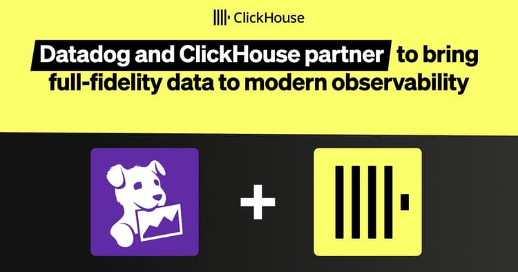 datadog clickhouse partnership