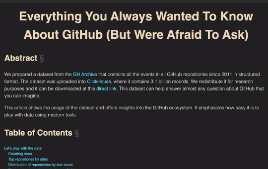 gh archive