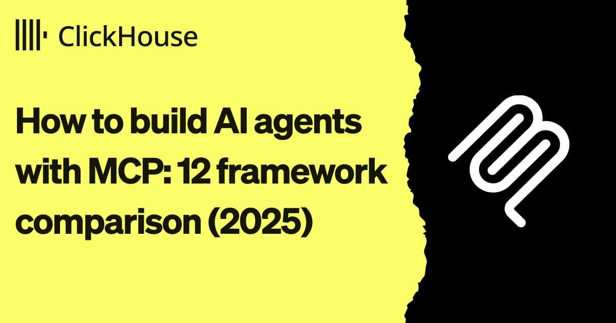 Who Click Framework How to build AI agents with MCP: 12 framework comparison (2025 ...