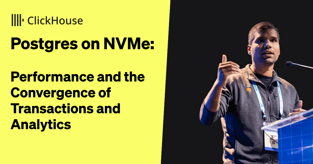 Postgres on NVMe: performance and the convergence of transactions and analytics