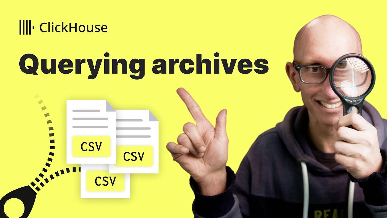 Querying archive files with ClickHouse