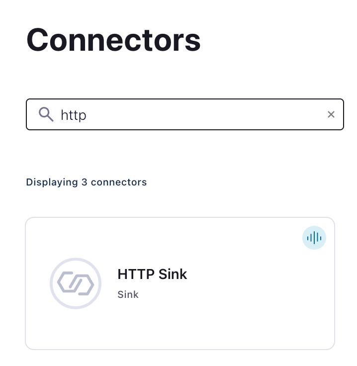 Create HTTP Sink
