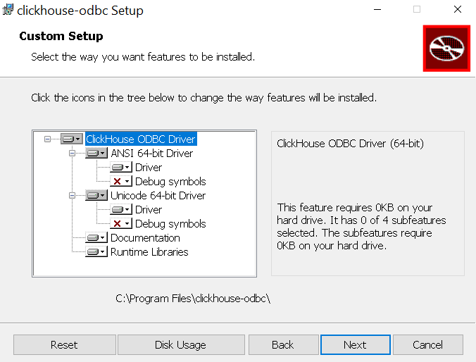 Installing the ODBC driver