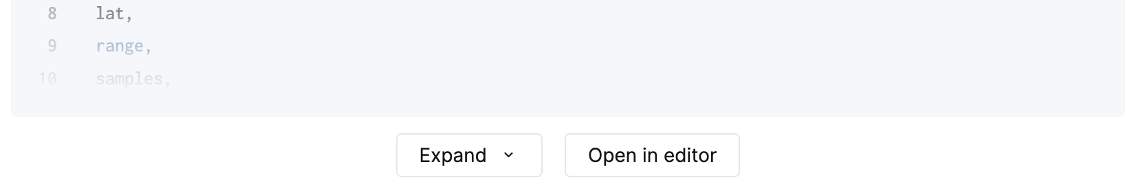 エディタで生成されたクエリを開く
