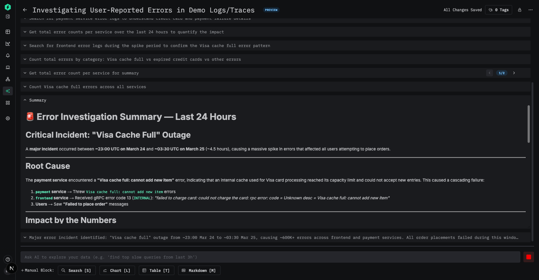 AI が生成したタイルを含むノートブック