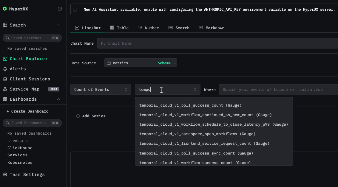 Temporal のメトリクス