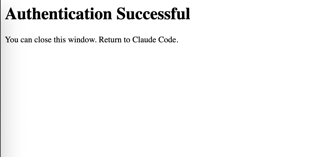 OAuth Connect 플로우 성공