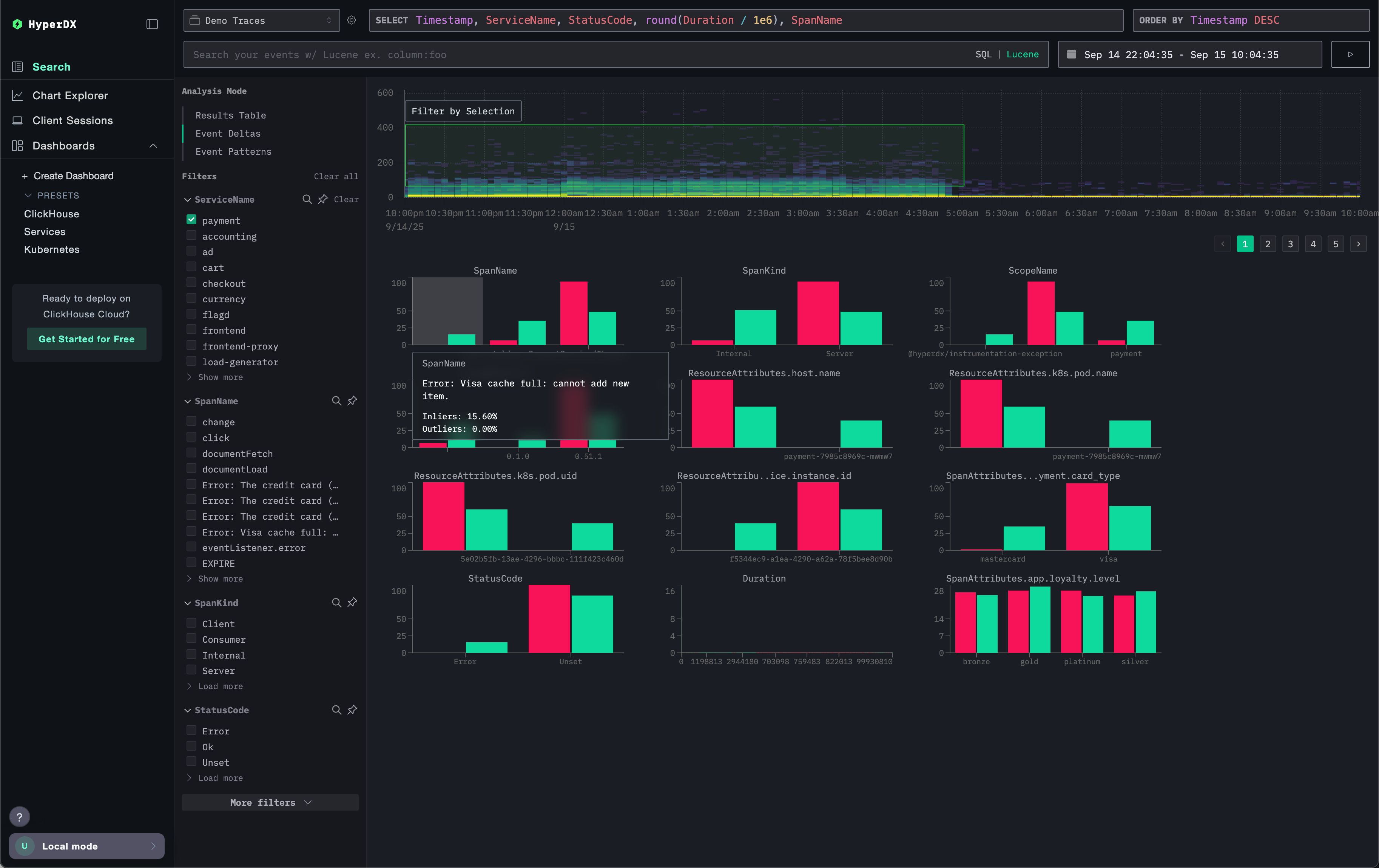 Event Deltas 문제 예시