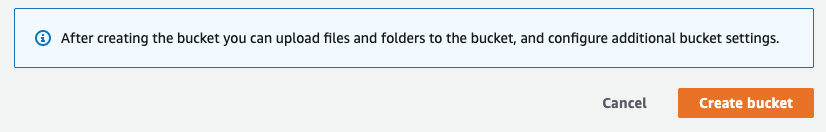 S3 버킷 생성 마무리