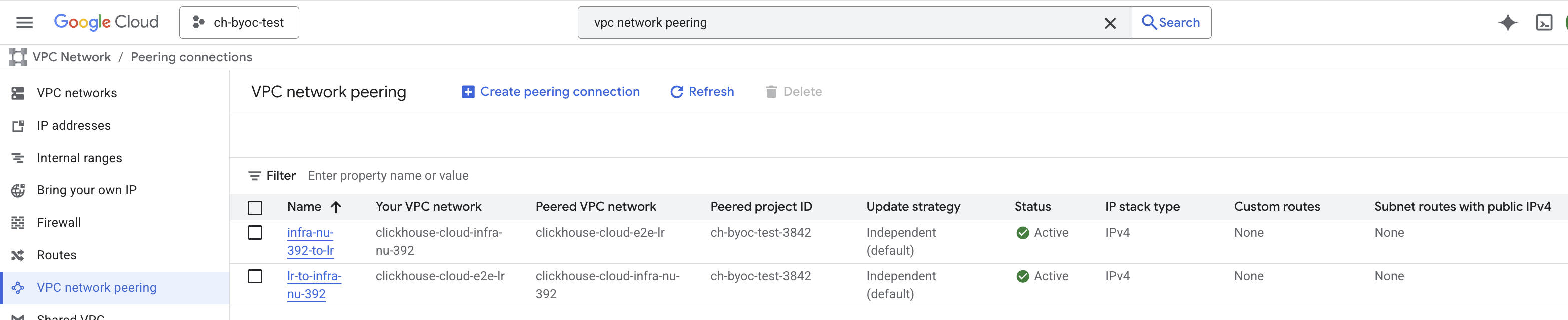 BYOC Подтверждение пирингового подключения