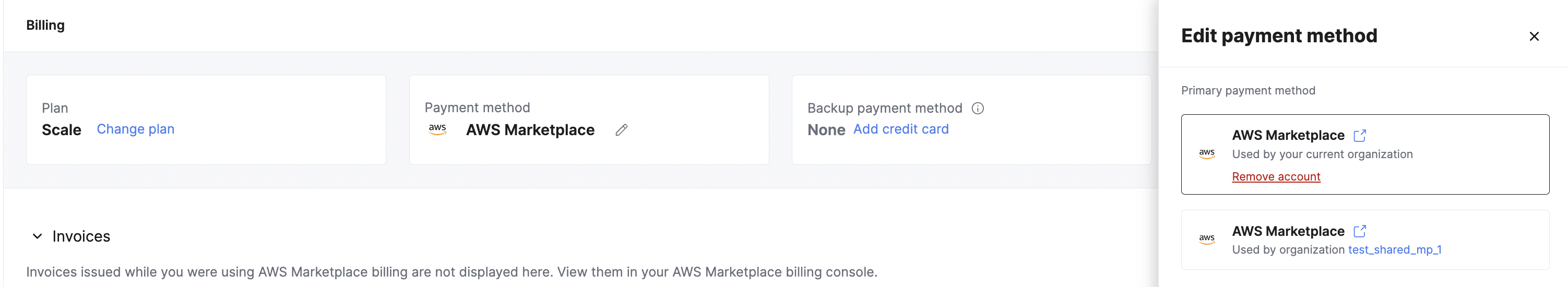 编辑 payment method