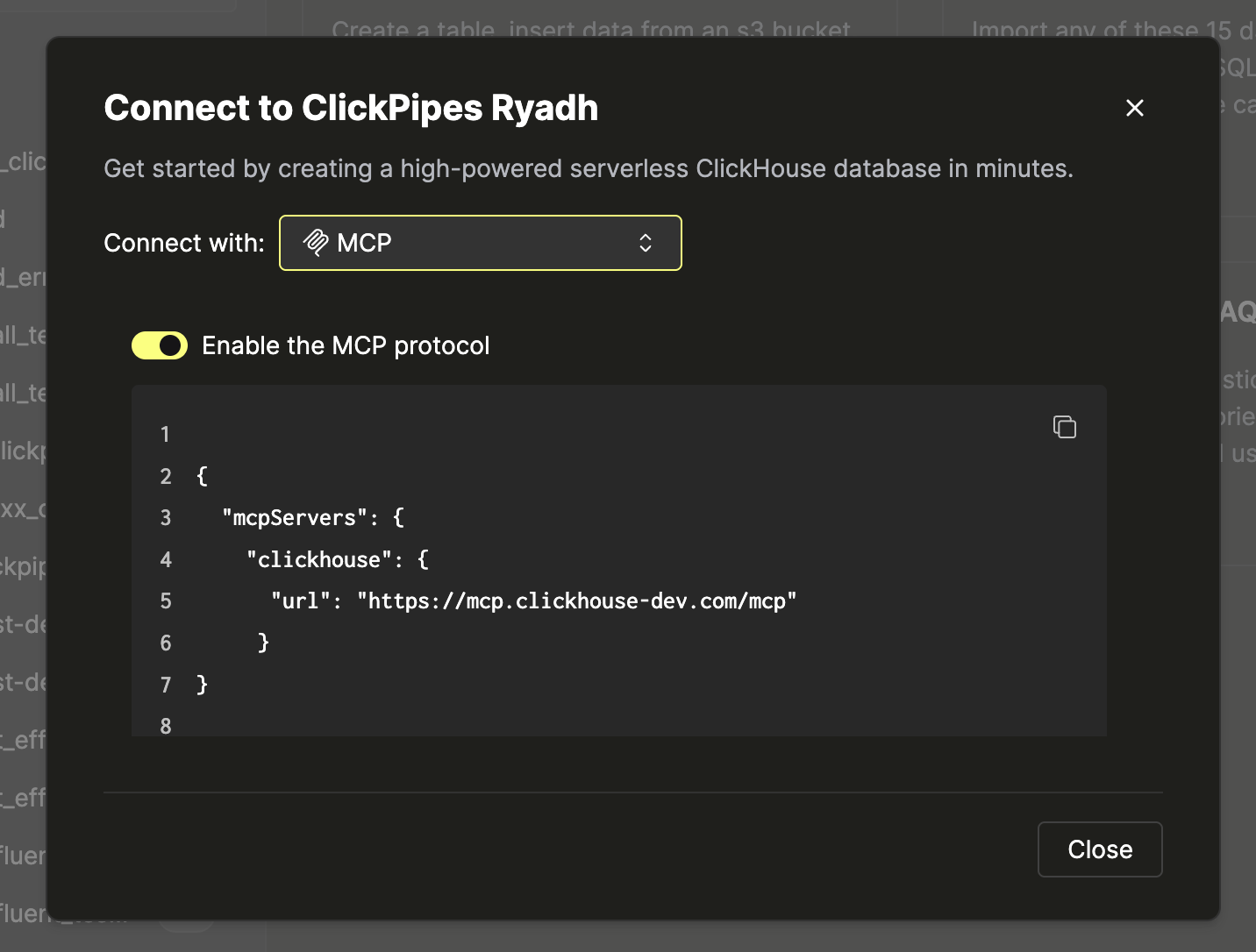 Enable MCP Server