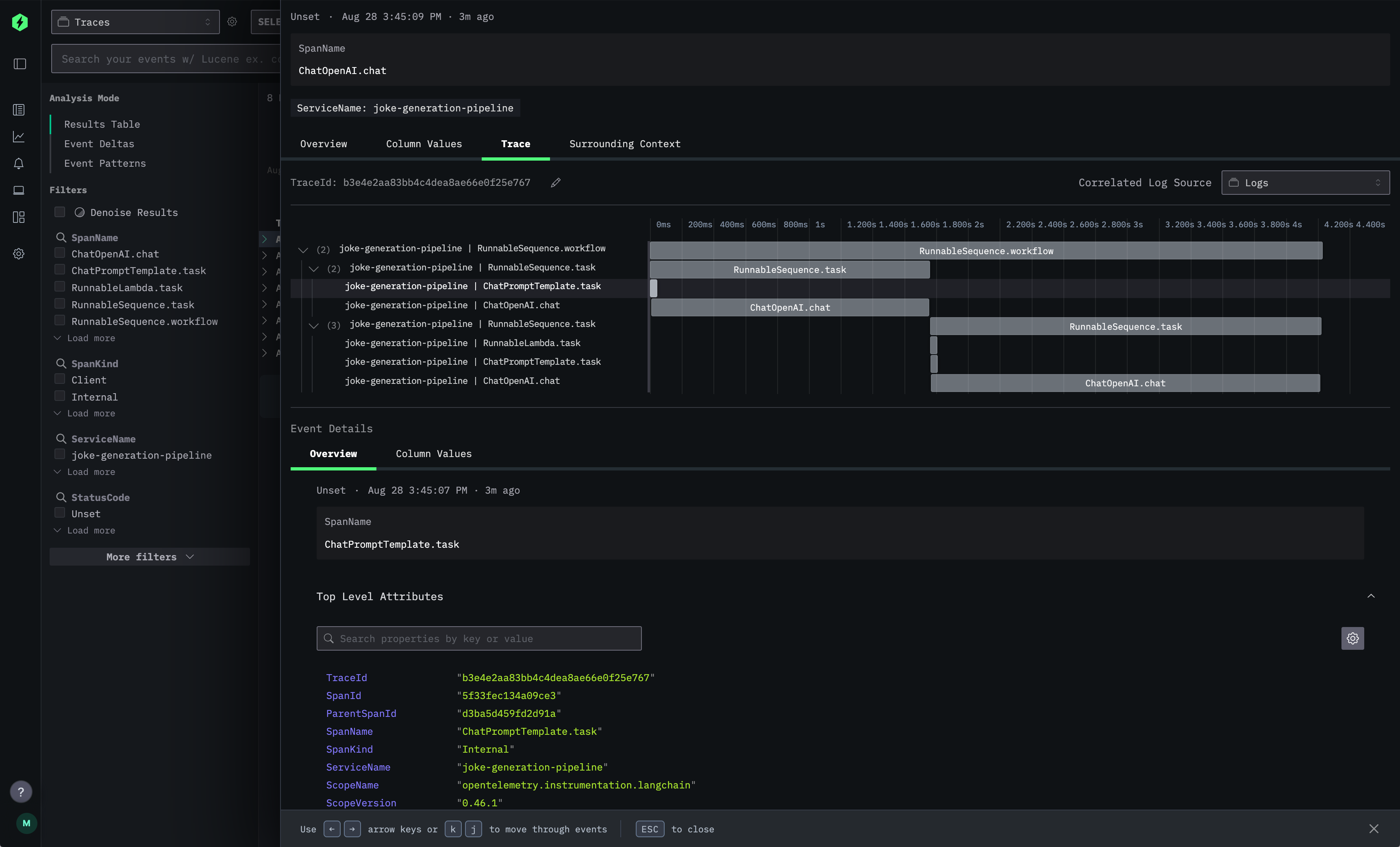 HyperDX trace