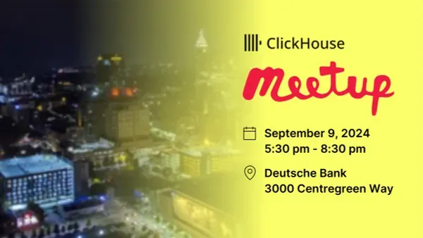 ClickHouse Meetup in Raleigh