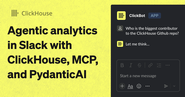 Agentic analytics in Slack with ClickHouse, MCP, and PydanticAI