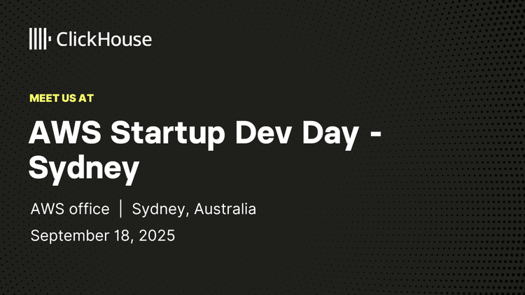 AWS Startup Dev Day Sydney