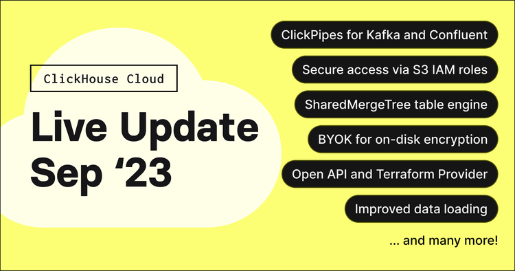 ClickHouse Cloud Live Update