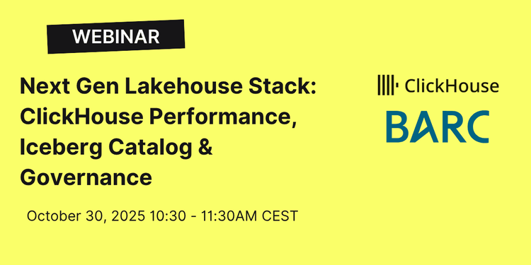 Next Gen Lakehouse Stack: ClickHouse Performance, Iceberg Catalog & Governance