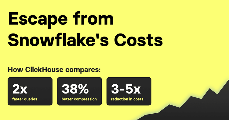Escape from Snowflake's Costs: Unlock Savings and Speed with ClickHouse Cloud for Real-Time Analytics