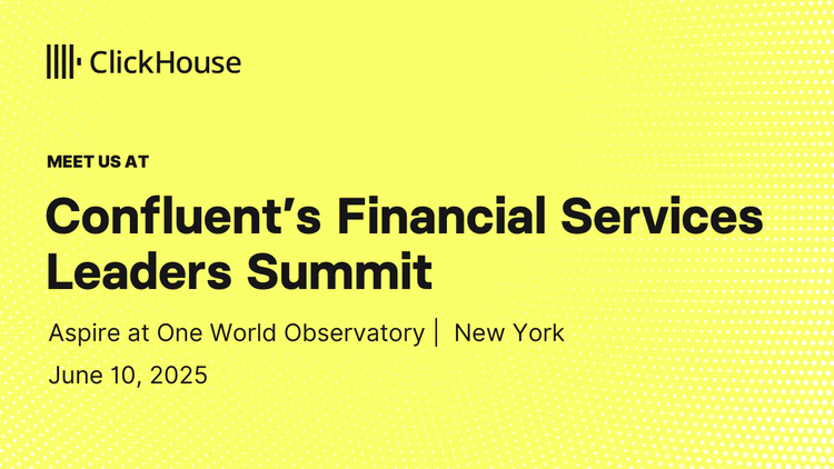 Confluent’s Financial Services Leaders Summit