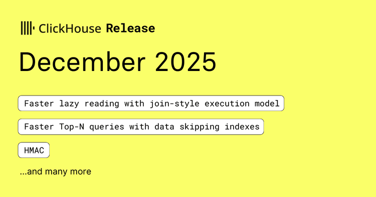 ClickHouse Release 25.12