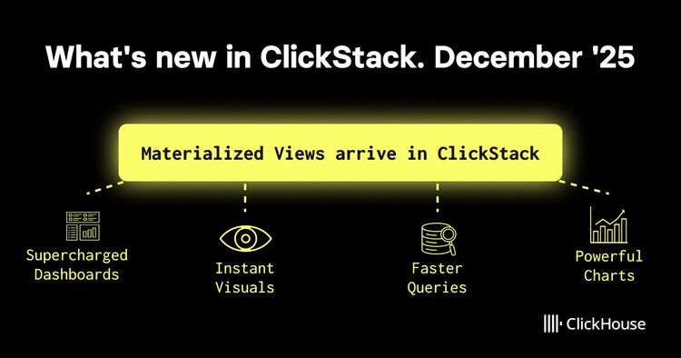 What's new in ClickStack. December '25.