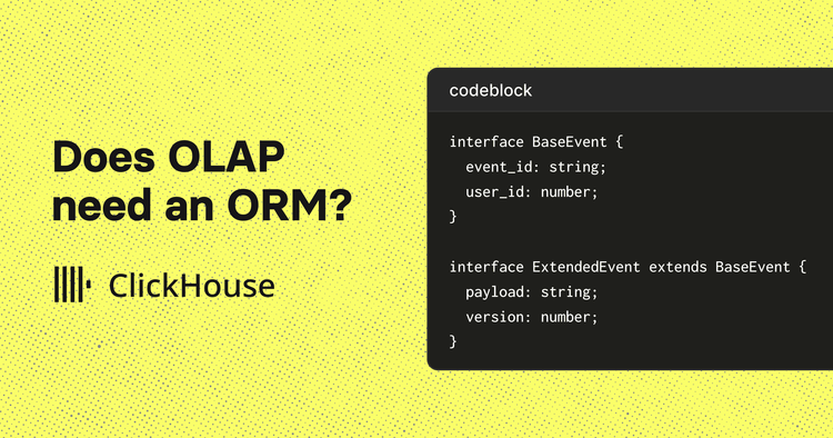 Does OLAP need an ORM?