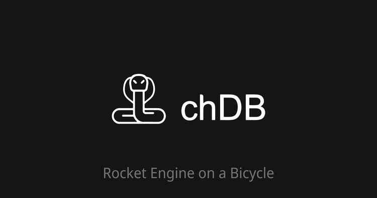 chDB - A Rocket Engine on a Bicycle