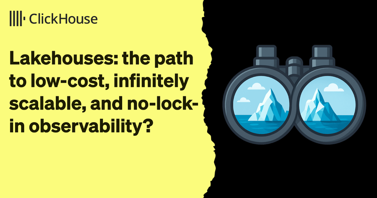 Lakehouses: the path to low-cost, infinitely scalable, and no-lock-in observability? 