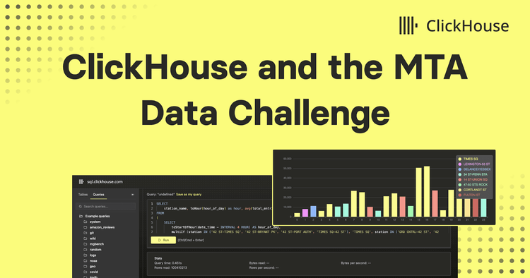 ClickHouse and the MTA Data Challenge