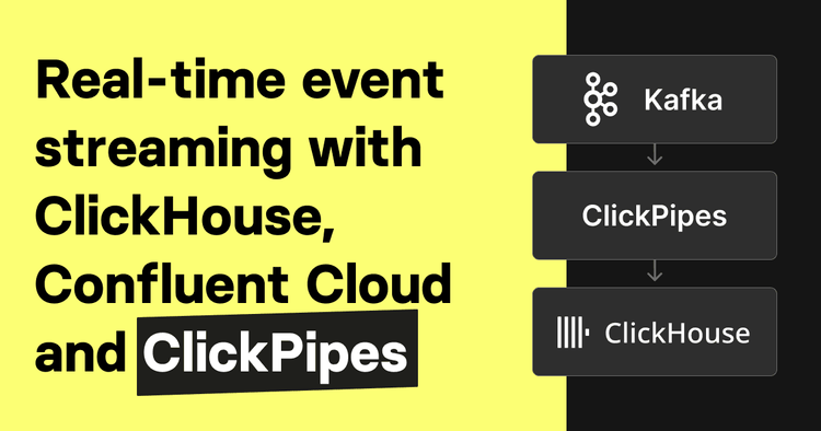 Real-time event streaming with ClickHouse, Confluent Cloud and ClickPipes
