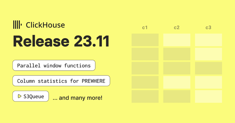 ClickHouse Release 23.11