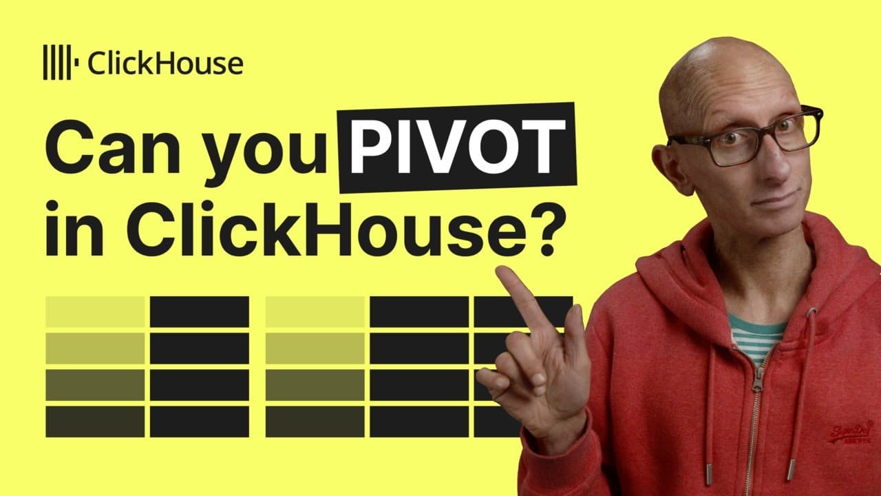 Can you PIVOT in ClickHouse?